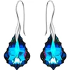 Diamond Sky Jewelry Sidabriniai auskarai „Baroque IV (Meridian Mėlyna)“ su Swarovski® kristalais