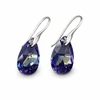 Diamond Sky Jewelry Sidabriniai auskarai moterims DiamondSky „Baroque (Tanzanite AB)„ su Swarovski kristalais