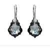 Diamond Sky Jewelry Sidabriniai auskarai „Baroque V (Sidabrinis Night)“ su Swarovski® kristalais