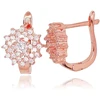 Diamond Sky Jewelry Sidabriniai auskarai su cirkoniais „Radiant Bloom II“
