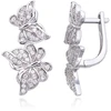 Diamond Sky Jewelry Sidabriniai auskarai su cirkoniais „Celestial Butterflies VII“