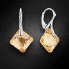 Diamond Sky Jewelry Sidabriniai auskarai „Shimmer (Golden Shadow)“ su Swarovski® kristalais