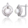 Diamond Sky Jewelry Sidabriniai auskarai su cirkoniais ir perlais „Marielle III“