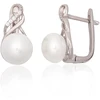 Diamond Sky Jewelry Sidabriniai auskarai su cirkoniais ir perlais „Fabiola VII“