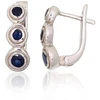 Diamond Sky Jewelry Sidabriniai auskarai su safyrais „Louise“