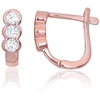 Diamond Sky Jewelry Sidabriniai auskarai su cirkoniais „Trio of Light“