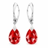 Diamond Sky Jewelry Sidabriniai auskarai „Moon Shine (Light Siam)“ su Swarovski® kristalais