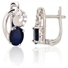 Diamond Sky Jewelry Sidabriniai auskarai su cirkoniais ir safyrais „Melody II“