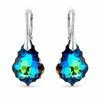 Diamond Sky Jewelry Sidabriniai auskarai „Baroque V (Meridian Mėlyna)“ su Swarovski® kristalais