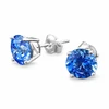 Diamond Sky Jewelry Sidabriniai auskarai moterims DiamondSky „Juno (Arctic Mėlyna)“ su Swarovski kristalais