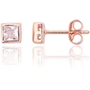 Diamond Sky Jewelry Sidabriniai auskarai-vinukai su cirkoniais „Cube of Light II“