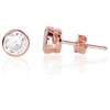 Diamond Sky Jewelry Sidabriniai auskarai-vinukai su cirkoniais „Klasika III“