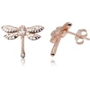 Diamond Sky Jewelry Sidabriniai auskarai-vinukai su cirkoniais „Auksinis Drugelis III“