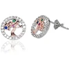 Diamond Sky Jewelry Sidabriniai auskarai-vinukai su cirkoniais „Gaia“