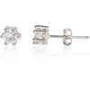Diamond Sky Jewelry Sidabriniai auskarai-vinukai su cirkoniais „Solitaras III“