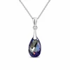 Diamond Sky Jewelry Sidabrinis kaklo papuošalas moterims DiamondSky „Baroque (Tanzanite AB)“ su Swarovski kristalais