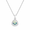 Diamond Sky Jewelry Sidabrinis kaklo papuošalas moterims DiamondSky „Elemental Magic (Aurora Borealis)“ su Swarovski kristalais