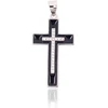 Diamond Sky Jewelry Sidabrinis kryželis su cirkoniais ir emaliu „Eclipse Cross“