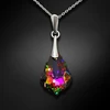 Diamond Sky Jewelry Sidabrinis pakabukas „Baroque IV (Vitrail Medium)“ su Swarovski® kristalais