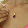 Diamond Sky Jewelry Sidabrinis pakabukas „Crystal Drop (Amethyst)“ su Preciosa® kristalais