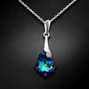 Diamond Sky Jewelry Sidabrinis pakabukas „Baroque IV (Meridian Mėlyna)“ su Swarovski® kristalais