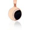 Diamond Sky Jewelry Sidabrinis pakabukas su cirkoniais ir emaliu „Eclipse II“