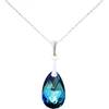 Diamond Sky Jewelry Sidabrinis pakabukas „Baroque (Bermuda Mėlyna)“ su Swarovski® kristalais