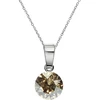 Diamond Sky Jewelry Sidabrinis pakabukas „Classic (Golden Shadow)“ su Swarovski® kristalais