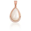 Diamond Sky Jewelry Sidabrinis pakabukas su cirkoniais ir perlamutru „Tears of the Moon II“