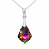 Diamond Sky Jewelry Sidabrinis pakabukas „Baroque IV (Vitrail Medium)“ su Swarovski® kristalais