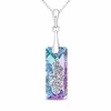 Diamond Sky Jewelry Sidabrinis pakabukas „Growing Crystal II (Vitrail Light)“ su Swarovski® kristalais