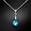 Diamond Sky Jewelry Sidabrinis pakabukas „Baroque (Bermuda Mėlyna)“ su Swarovski® kristalais