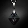 Diamond Sky Jewelry Sidabrinis pakabukas „Growing Crystal (Jet)“ su Swarovski® kristalais