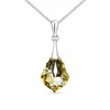 Diamond Sky Jewelry Sidabrinis pakabukas „Baroque IV (Golden Shadow)“ su Swarovski® kristalais