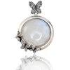 Diamond Sky Jewelry Sidabrinis pakabukas su mėnulio akmeniu „Nocturne“