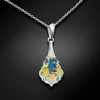 Diamond Sky Jewelry Sidabrinis pakabukas „Baroque IV (Aurora Borealis)“ su Swarovski® kristalais