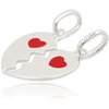 Diamond Sky Jewelry Sidabrinis pakabukas su emaliu „Broken Heart“