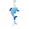 Diamond Sky Jewelry Sidabrinis pakabukas su emaliu „Dolphin“