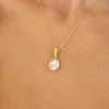 Diamond Sky Jewelry Sidabrinis pakabukas „Crystal Drop (Honey)“ su Preciosa® kristalais