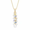 Diamond Sky Jewelry Sidabrinis pakabukas „Flamenco (Aurora Borealis)“ su Swarovski® kristalais