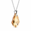Diamond Sky Jewelry Sidabrinis pakabukas „Baroque V (Golden Shadow)“ su Swarovski® kristalais