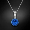 Diamond Sky Jewelry Sidabrinis pakabukas „Classic (Capri Mėlyna)“ su Swarovski® kristalais