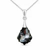 Diamond Sky Jewelry Sidabrinis pakabukas „Baroque IV (Sidabrinis Night)“ su Swarovski® kristalais