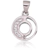 Diamond Sky Jewelry Sidabrinis pakabukas su cirkoniais „O“