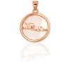 Diamond Sky Jewelry Sidabrinis pakabukas su cirkoniais ir perlamutru „Sparrow“
