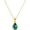 Diamond Sky Jewelry Sidabrinis pakabukas „Crystal Drop (Emerald)“ su Preciosa® kristalais