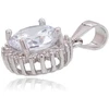 Diamond Sky Jewelry Sidabrinis pakabukas su cirkoniais „Širdys ir Strėlės II“