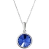 Diamond Sky Jewelry Sidabrinis pakabukas „Clarice (Sapphire)“ su Swarovski® kristalais