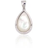 Diamond Sky Jewelry Sidabrinis pakabukas su cirkoniais ir perlamutru „Tears of the Moon“
