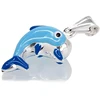 Diamond Sky Jewelry Sidabrinis pakabukas su emaliu „Dolphin“